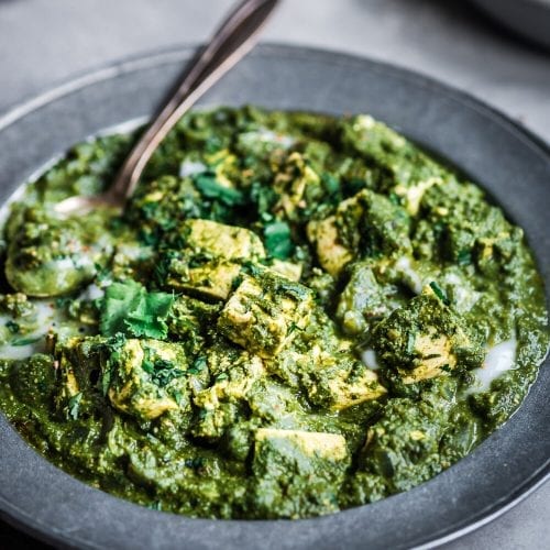 Saag Tofu (mittelscharf)